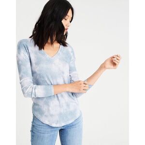 American Eagle Soft & Sexy Rib Tie Dye Blouse Size M